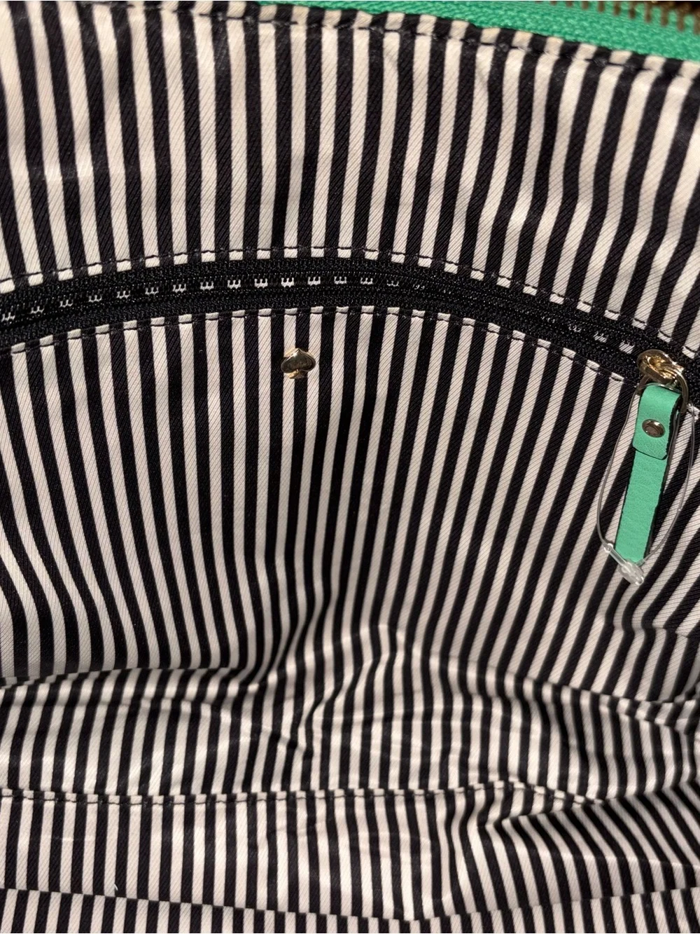 kate spade New York Pebbled Leather Satchel in Mint Green